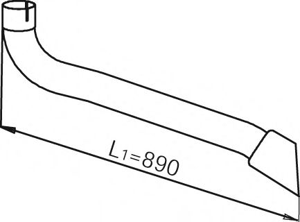 54202 DINEX Exhaust Pipe