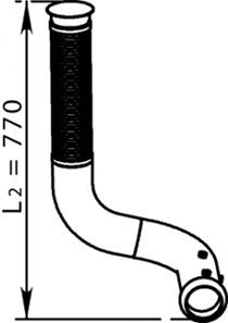 66123 DINEX Exhaust System Exhaust Pipe