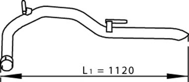 74621 DINEX Exhaust Pipe