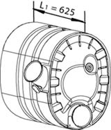 80390 DINEX Cylinder Head Gasket, cylinder head