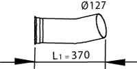 82144 DINEX Exhaust Pipe