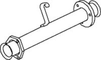 74123 DINEX Exhaust System Exhaust Pipe