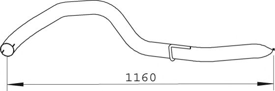 74527 DINEX Exhaust Pipe