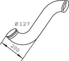 68603 DINEX Exhaust Pipe