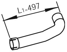 47276 DINEX Exhaust Pipe