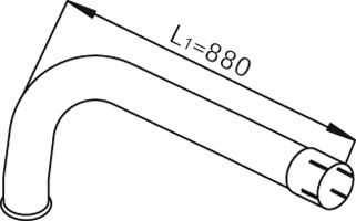 68771 DINEX Exhaust Pipe