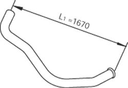 47622 DINEX Exhaust Pipe