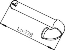 21795 DINEX Exhaust Pipe