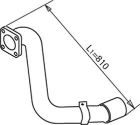 49280 DINEX Exhaust Pipe