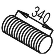 81196 DINEX Corrugated Pipe, exhaust system