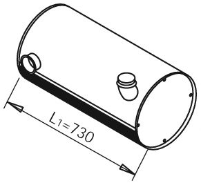 80374 DINEX Exhaust Pipe