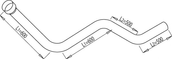 68167 DINEX Exhaust Pipe