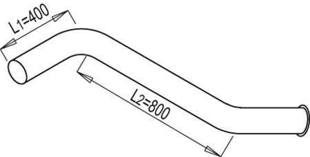 68651 DINEX Exhaust System Exhaust Pipe