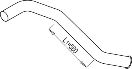 68652 DINEX Exhaust System Exhaust Pipe