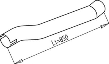 68248 DINEX Exhaust Pipe