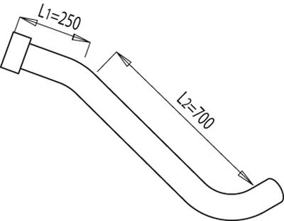 68168 DINEX Exhaust Pipe