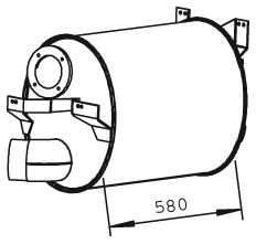 51334 DINEX Gasket, exhaust pipe