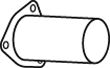 51104 DINEX Cylinder Head Gasket, intake manifold