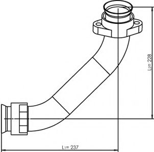 53174 DINEX Gasket, cylinder head cover