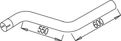 68173 DINEX Exhaust System Exhaust Pipe