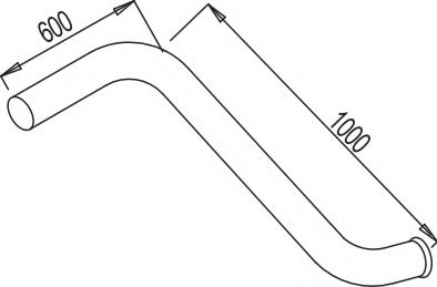 68641 DINEX Exhaust Pipe