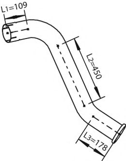 28669 DINEX Exhaust Pipe