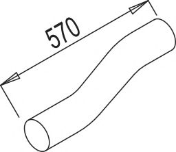 80194 DINEX Exhaust Pipe