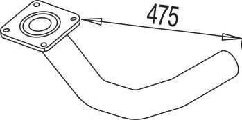 80284 DINEX Exhaust Pipe