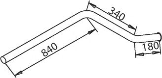 50631 DINEX Exhaust Pipe