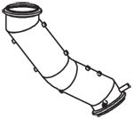 21547 DINEX Exhaust Pipe