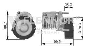 FA20904 FLENNOR Belt Tensioner, v-ribbed belt