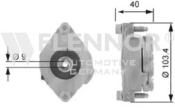 FA99010 FLENNOR Belt Drive Tensioner Pulley, v-ribbed belt