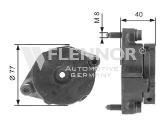 FA99048 FLENNOR Tensioner Pulley, v-ribbed belt