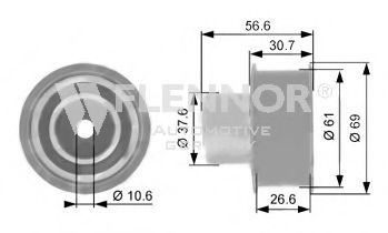 FU11049 FLENNOR Deflection/Guide Pulley, timing belt