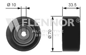FU99375 FLENNOR Belt Drive Deflection/Guide Pulley, v-ribbed belt