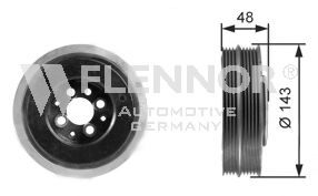 FVD99537 FLENNOR Belt Drive Belt Pulley, crankshaft