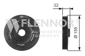 FVD99545 FLENNOR Belt Drive Belt Pulley, crankshaft