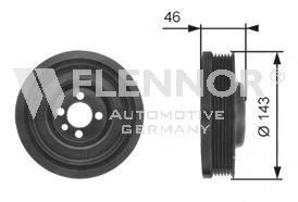 FVD99562 FLENNOR Belt Drive Belt Pulley, crankshaft