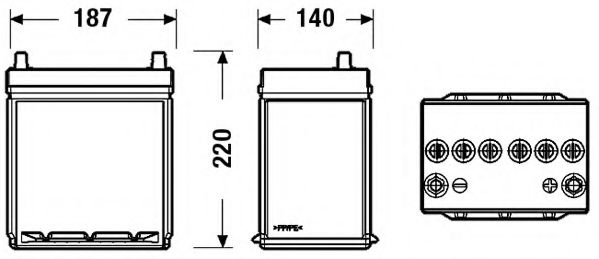 EB356A EXIDE Starter Battery; Starter Battery