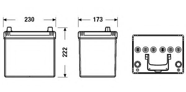 EL604 EXIDE Starter Battery; Starter Battery