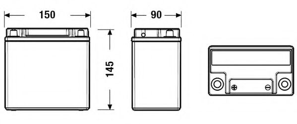 EK151 EXIDE Starter Battery; Starter Battery