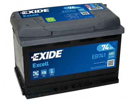 _EB741 EXIDE Система стартера Стартерная аккумуляторная батарея