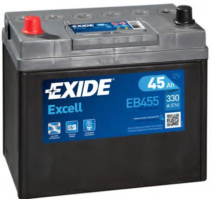 EB455 EXIDE Система стартера Стартерная аккумуляторная батарея