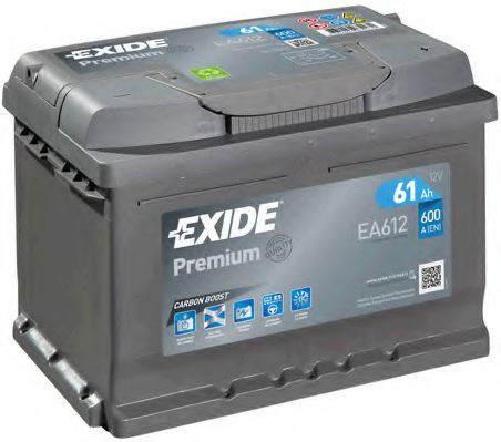 EA612 EXIDE Система стартера Стартерная аккумуляторная батарея