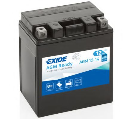 AGM12-14 EXIDE Система стартера Стартерная аккумуляторная батарея