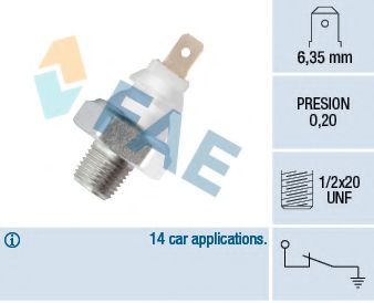 11700 FAE Lubrication Oil Pressure Switch