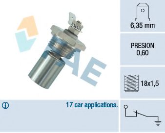 12340 FAE Lubrication Oil Pressure Switch