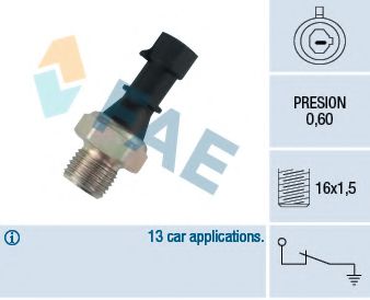 12480 FAE Lubrication Oil Pressure Switch