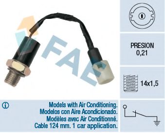 12510 FAE Lubrication Oil Pressure Switch