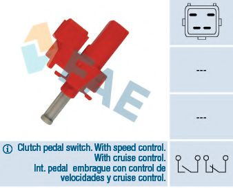 Switch, clutch control (cruise control)